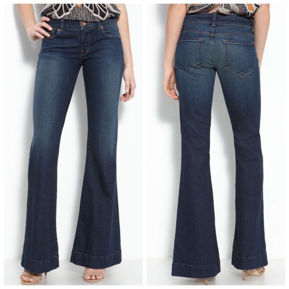 J BRAND Love Story Dark Vintage Flare Jeans